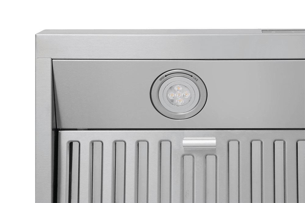 Thor Kitchen HRH3607 36In Wall Mount Chimney Range Hood In Stainless Steel With Led Lights, Touch Control With Display And Remote Control