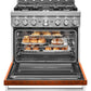 Kitchenaid KFGC506JSC Kitchenaid® 36'' Smart Commercial-Style Gas Range With 6 Burners - Scorched Orange