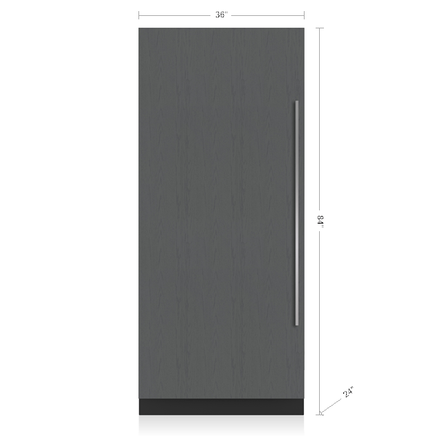Sub-Zero DEC3650RIDR 36" Designer Column Refrigerator With Internal Dispenser - Panel Ready