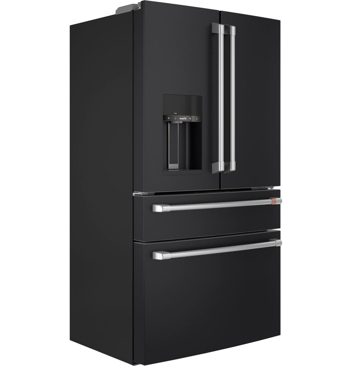 Cafe CXE22DP3PD1 Café&#8482; Energy Star® 22.3 Cu. Ft. Smart Counter-Depth 4-Door French-Door Refrigerator