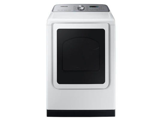 Samsung DVG54CG7150W 7.4 Cu. Ft. Smart Gas Dryer With Pet Care Dry And Steam Sanitize+ In White