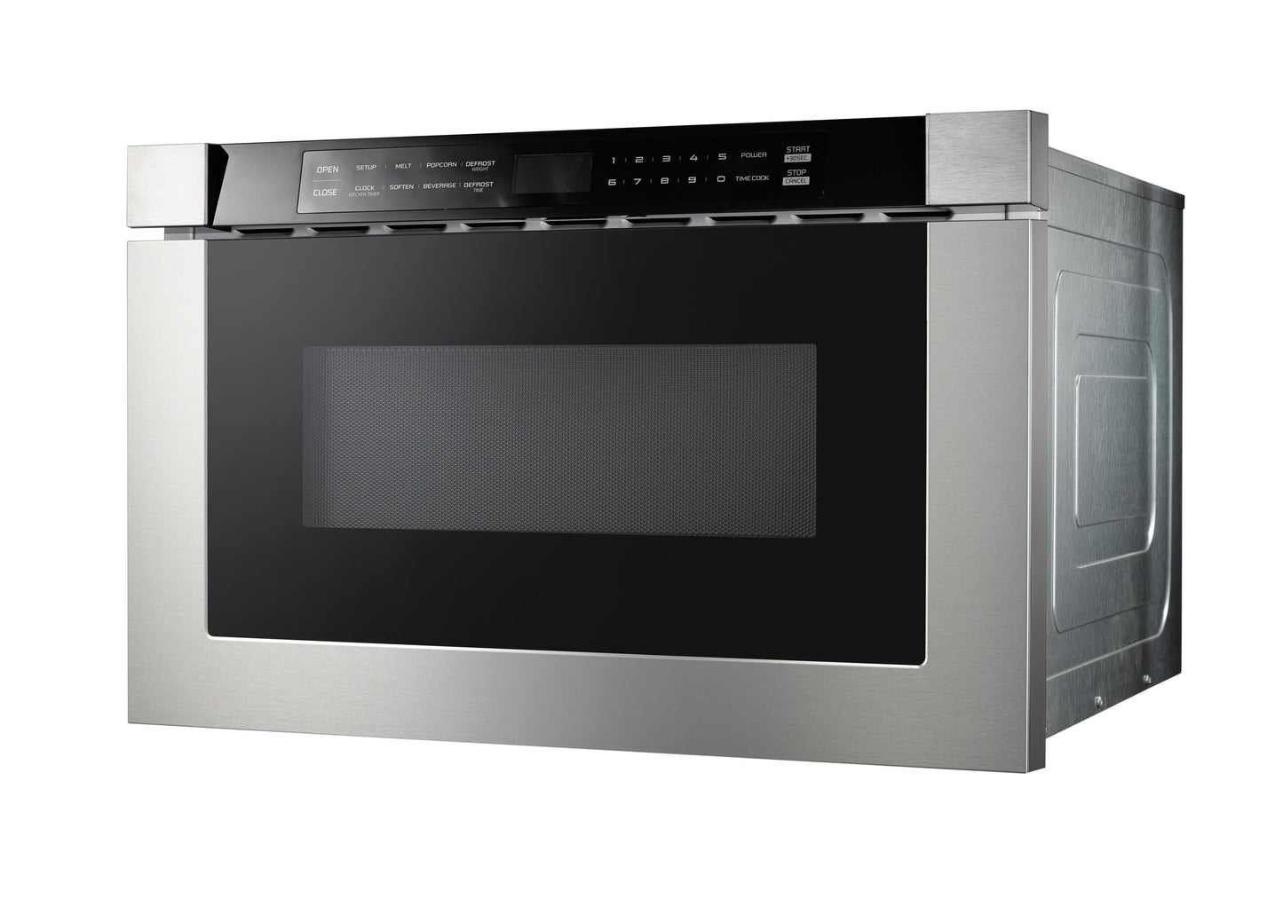 Xo Appliance XOMWD24S 24" Built-In Microwave Drawer - Black Glass & Stainless
