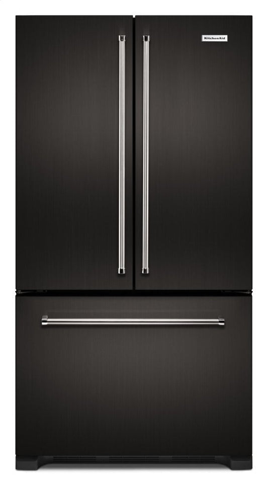 Kitchenaid KRFC302EBS 22 Cu. Ft. 36-Inch Width Counter Depth French Door Refrigerator With Interior Dispense - Black Stainless Steel With Printshield™ Finish