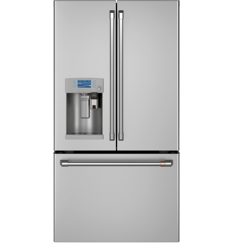 Cafe CYE22UP2MS1 Café Energy Star® 22.1 Cu. Ft. Smart Counter-Depth French-Door Refrigerator With Keurig® K-Cup® Brewing System
