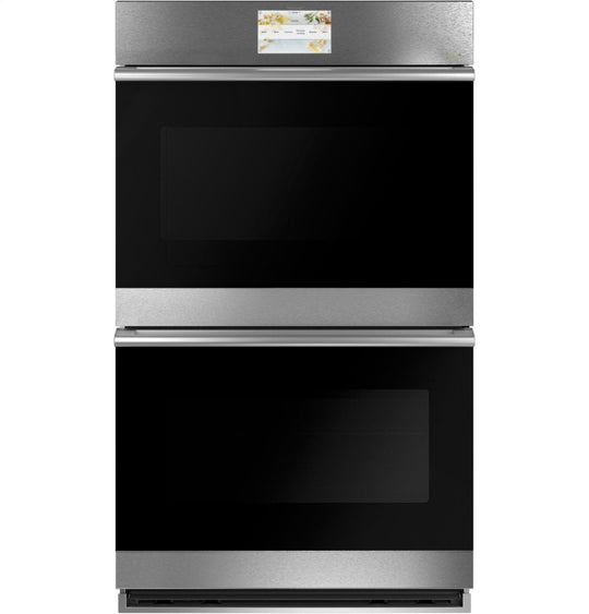 Cafe CTD70DM2NS5 Café 30" Smart Double Wall Oven With Convection In Platinum Glass