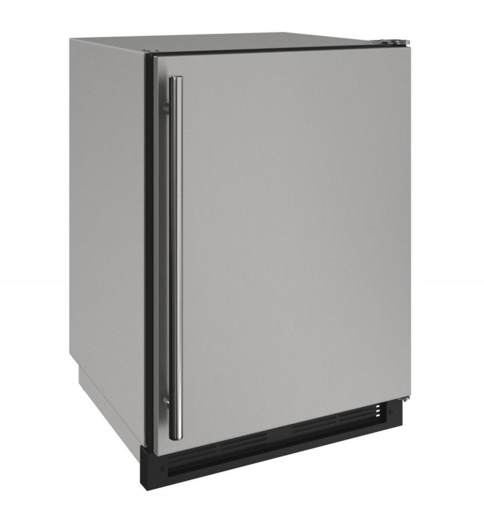 U-Line U1224FZRSOD00A 1000 Series 24" Outdoor Convertible Freezer With Stainless Solid Finish And Field Reversible Door Swing (115 Volts / 60 Hz)