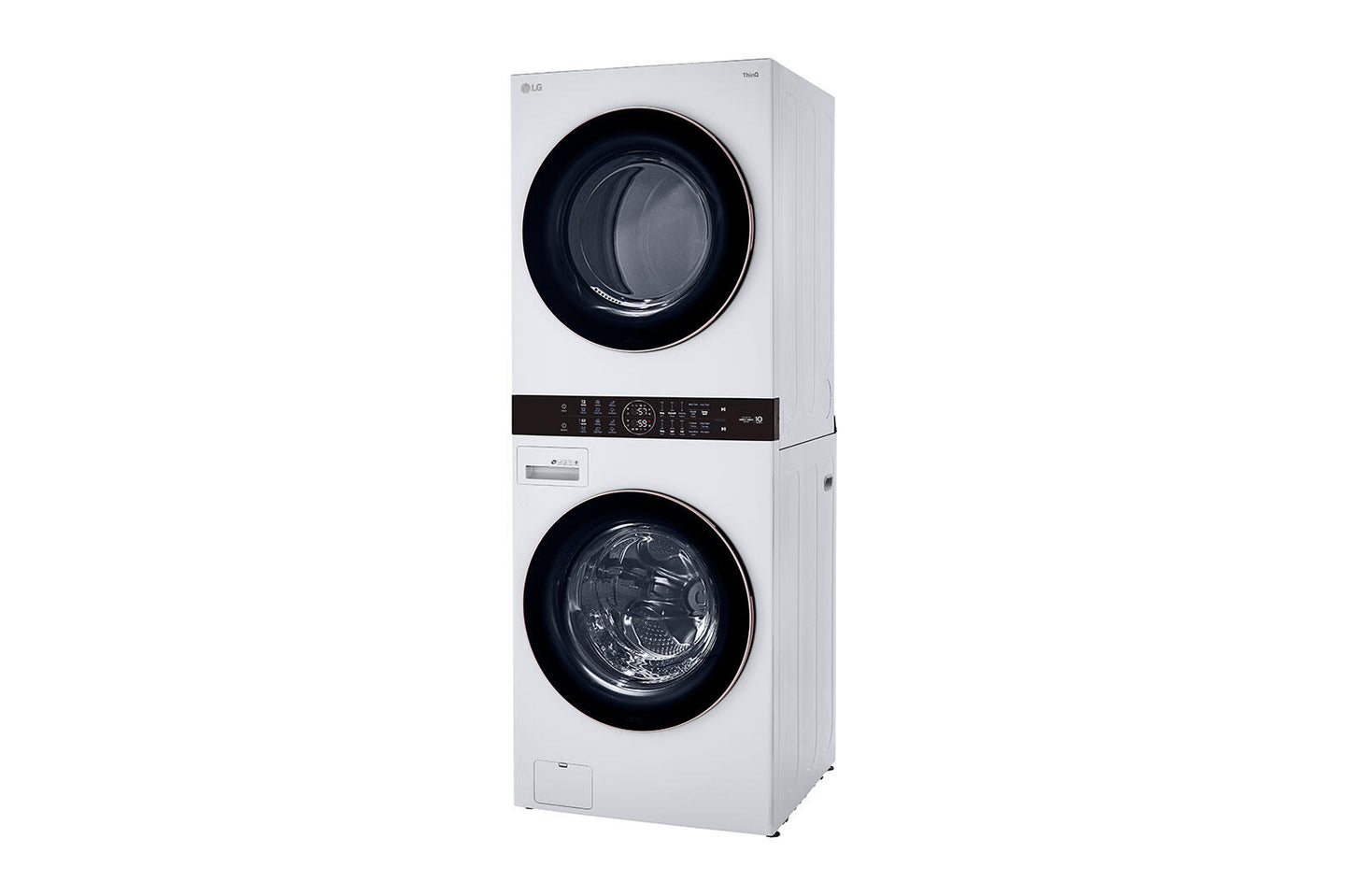 Lg WKE100HWA Single Unit Front Load Lg Washtower&#8482; With Center Control&#8482; 4.5 Cu. Ft. Washer And 7.4 Cu. Ft. Electric Dryer