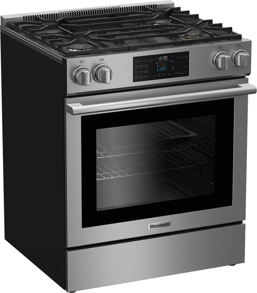 Blomberg Appliances BGR30420SS 30" Gas Stainless Range With 5.7 Cu Ft Self Clean Oven, 4 Burner