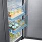 Samsung RH22H9010SR 22 Cu. Ft. Food Showcase Counter Depth Side-By-Side Refrigerator With Metal Cooling In Stainless Steel