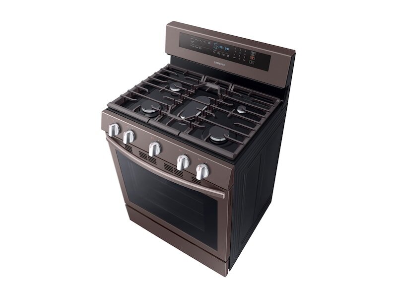 Samsung NX58R6631ST 5.8 Cu. Ft. Freestanding Gas Range With True Convection In Tuscan Stainless Steel