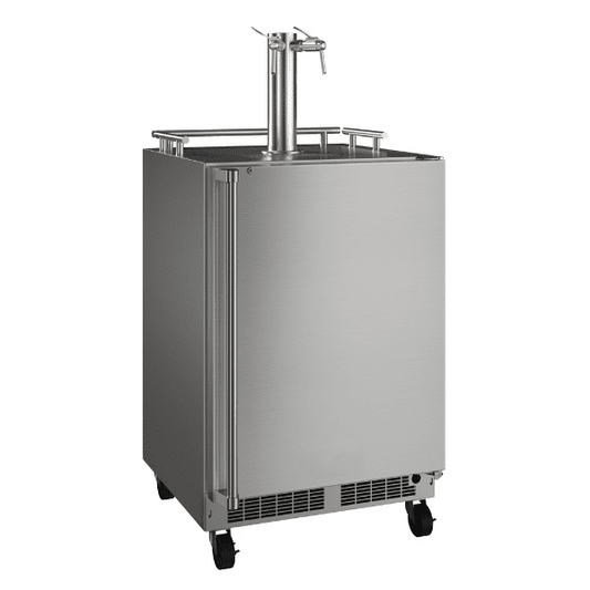 Marvel MOKR224SS31A 24-In Outdoor Mobile Dispenser For Beer, Wine Or Draft Beverages With Door Style - Stainless Steel