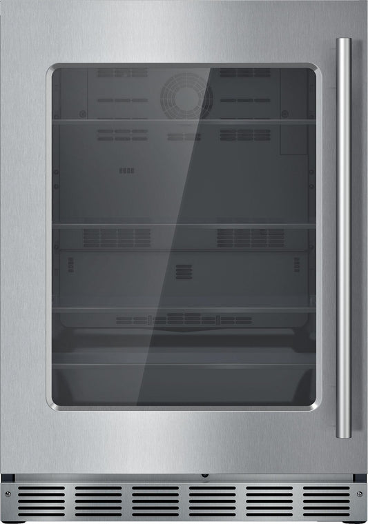 Thermador T24UR915LS Freedom® Glass Door Refrigeration 24'' Professional Soft Close Flat Hinge T24Ur915Ls