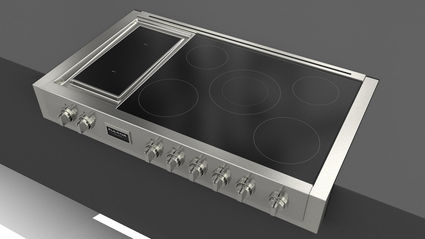 Fulgor Milano F6IRT485GS1 Sofia 48" Pro Induction Rangetop With Griddle