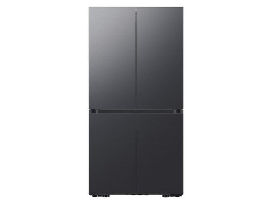 Samsung RF23A9675MT 23 Cu. Ft. Smart Counter Depth Bespoke 4-Door Flex™ Refrigerator With Customizable Panel Colors In Matte Black Steel