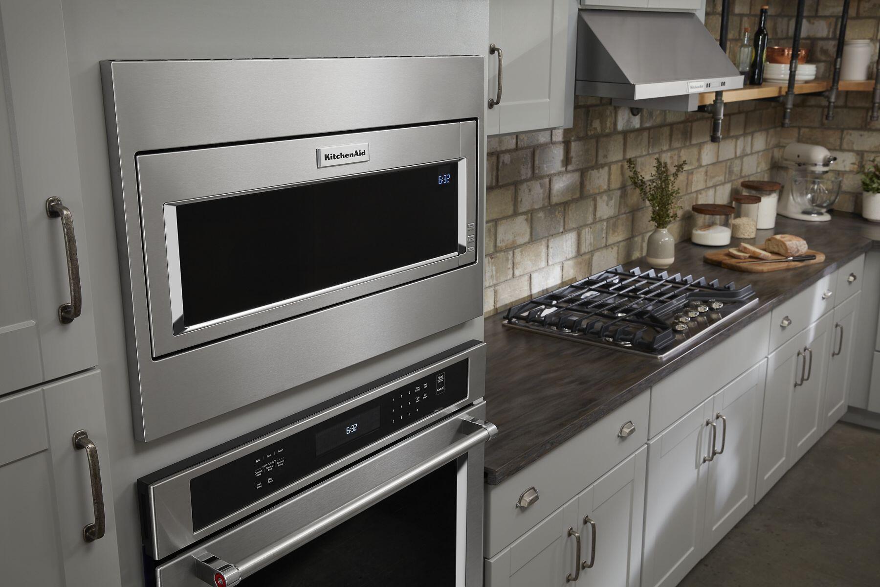 Kitchenaid KMBT5511KSS 1000 Watt Built-In Low Profile Microwave With Standard Trim Kit - Stainless Steel