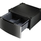 Lg WDP4K Laundry Pedestal - Black Stainless Steel