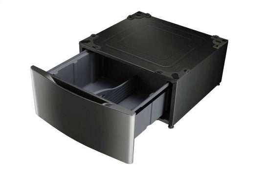 Lg WDP4K Laundry Pedestal - Black Stainless Steel
