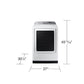 Samsung DVG54CG7150W 7.4 Cu. Ft. Smart Gas Dryer With Pet Care Dry And Steam Sanitize+ In White