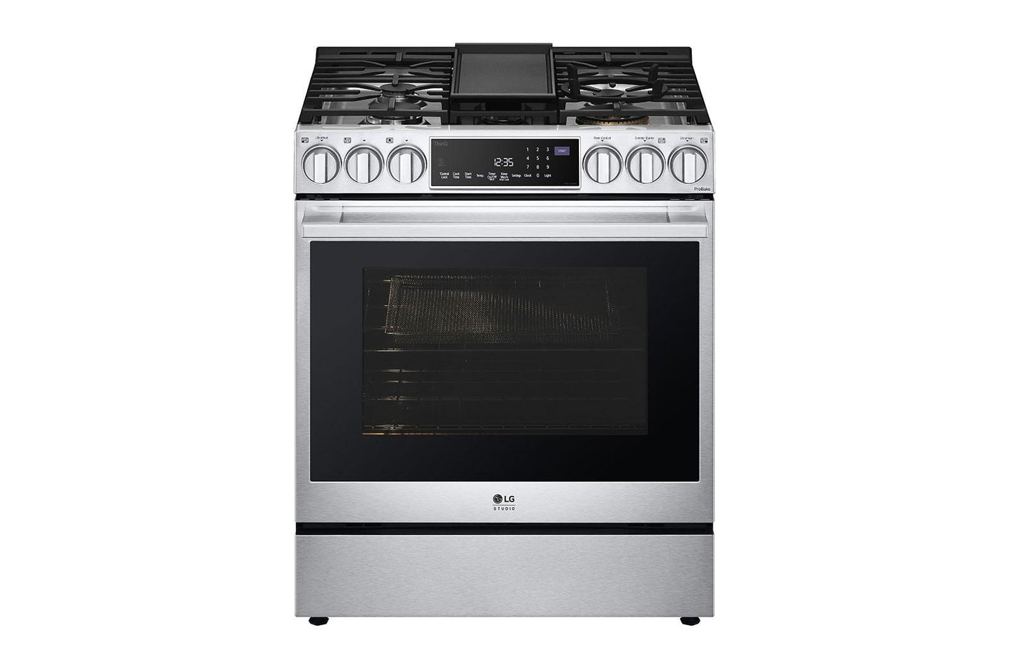 Lg LSDS6338F 6.3 Cu. Ft. Smart Wi-Fi Dual Fuel Slide-In Range With Probake Convection® And Easyclean®