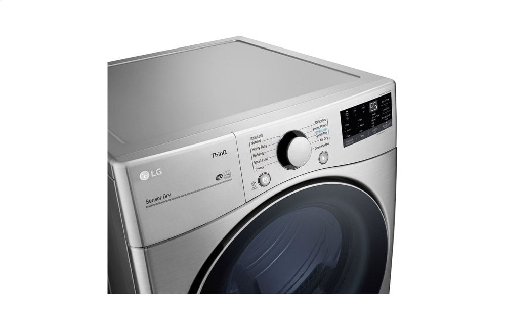 Lg DLG3601V 7.4 Cu. Ft. Ultra Large Capacity Smart Wi-Fi Enabled Front Load Gas Dryer With Built-In Intelligence