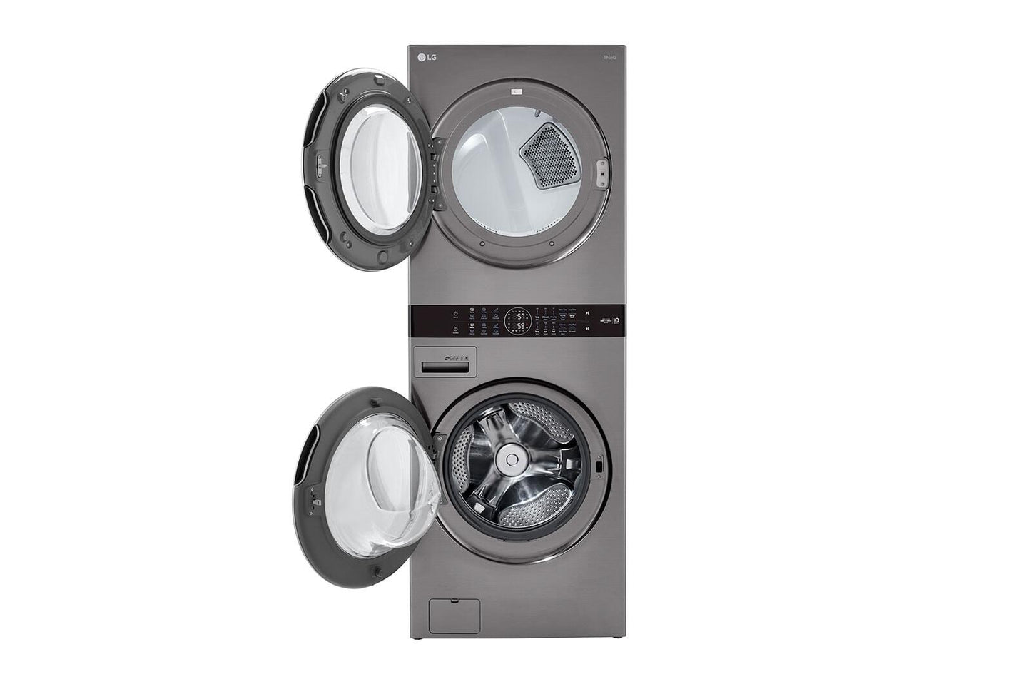 Lg WKG101HVA Single Unit Front Load Lg Washtower™ With Center Control™ 4.5 Cu. Ft. Washer And 7.4 Cu. Ft. Gas Dryer