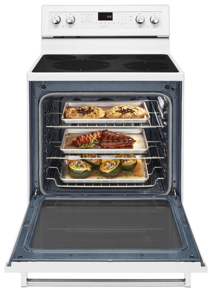 Kitchenaid KFEG500EWH 30-Inch 5-Element Electric Convection Range - White