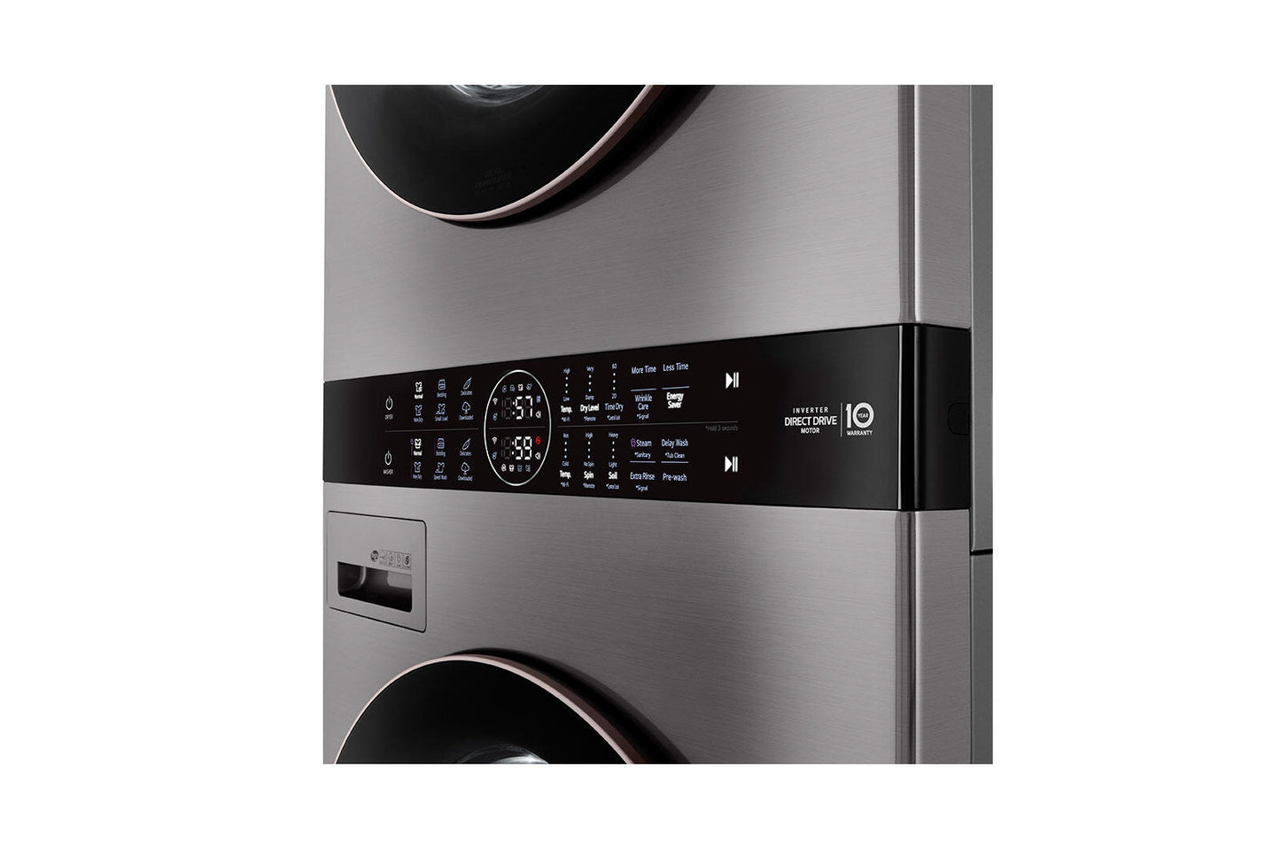 Lg WKG101HVA Single Unit Front Load Lg Washtower™ With Center Control™ 4.5 Cu. Ft. Washer And 7.4 Cu. Ft. Gas Dryer