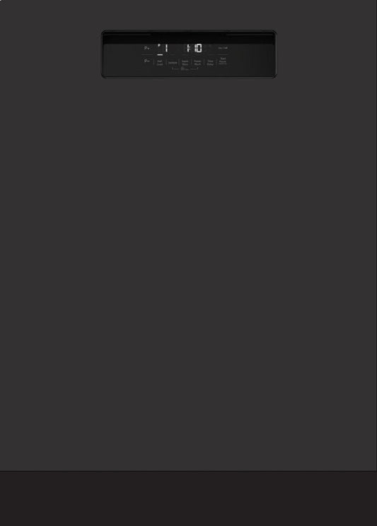 Blomberg Appliances DWT52600BIH 24" Tall Tub Integrated Handle Dishwasher 5 Cycle Front Control Black 48 Dba