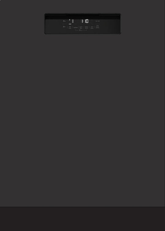 Blomberg Appliances DWT52600BIH 24" Tall Tub Integrated Handle Dishwasher 5 Cycle Front Control Black 48 Dba