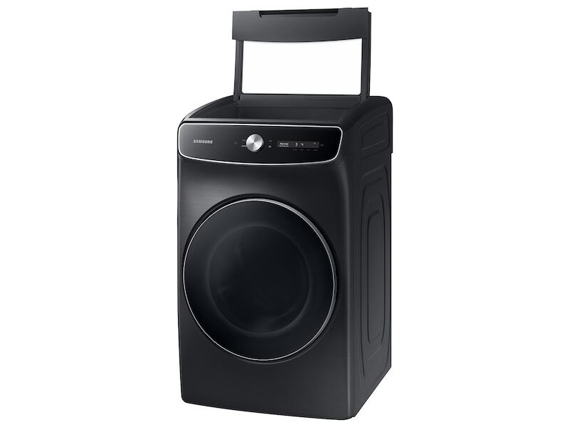Samsung DVE60A9900V 7.5 Cu. Ft. Smart Dial Electric Dryer With Flexdry&#8482; And Super Speed Dry In Brushed Black
