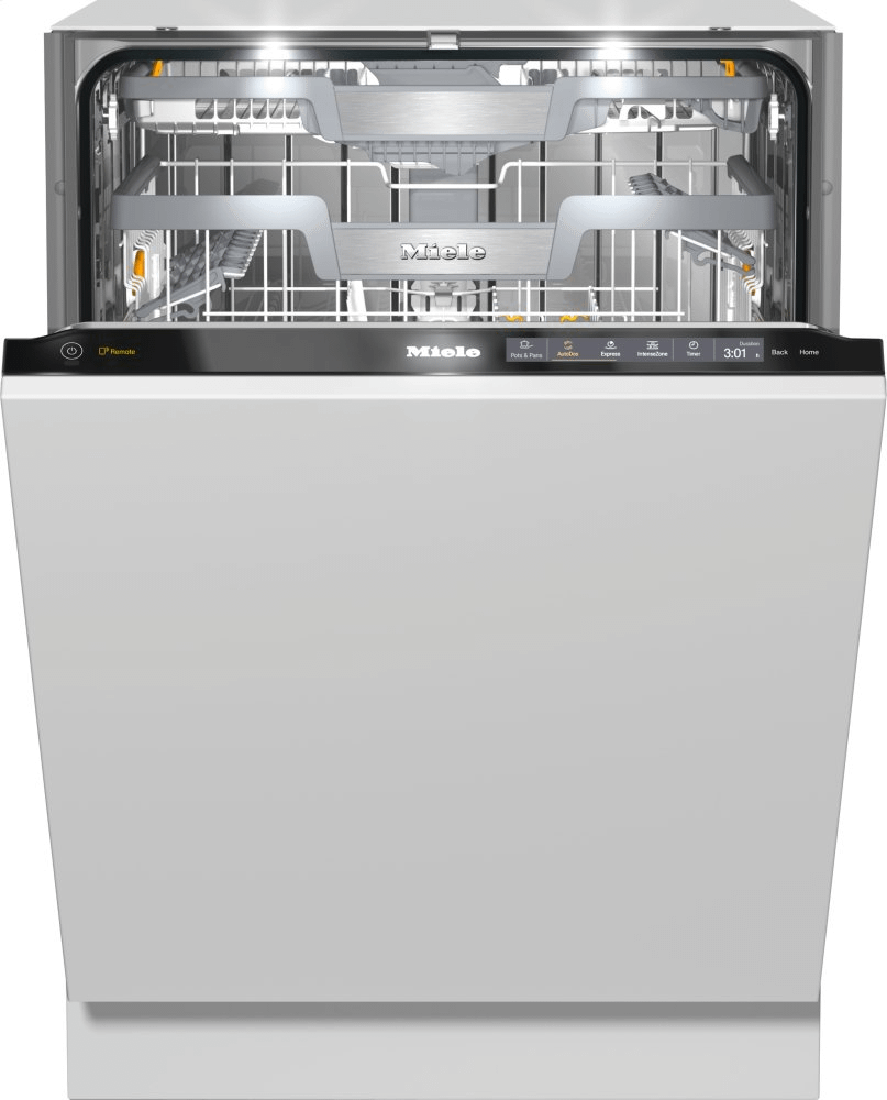 Miele G7966SCVIAUTODOSCLEANTOUCHSTEELOBSIDIANBLACK G 7966 Scvi Autodos - Fully Integrated Dishwashers - The Miele All-Rounder For Handleless Kitchen Designs.