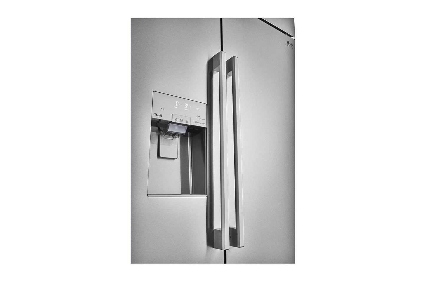 Lg SRSXB2622S Lg Studio 26 Cu. Ft. Smart Side-By-Side Built-In Refrigerator With Ice & Water Dispenser