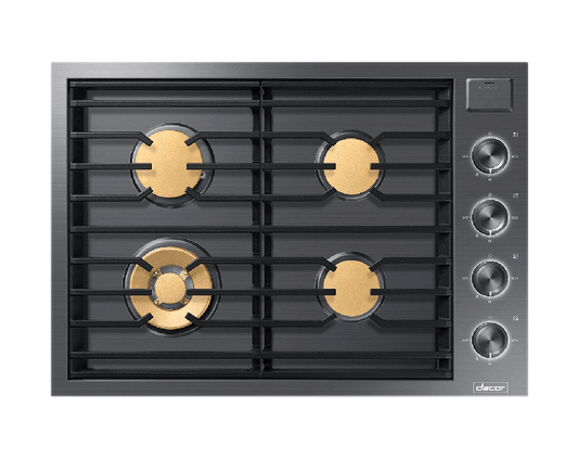 Dacor DTG30M954FM 30" Gas Cooktop, Graphite Stainless Steel, Natural Gas