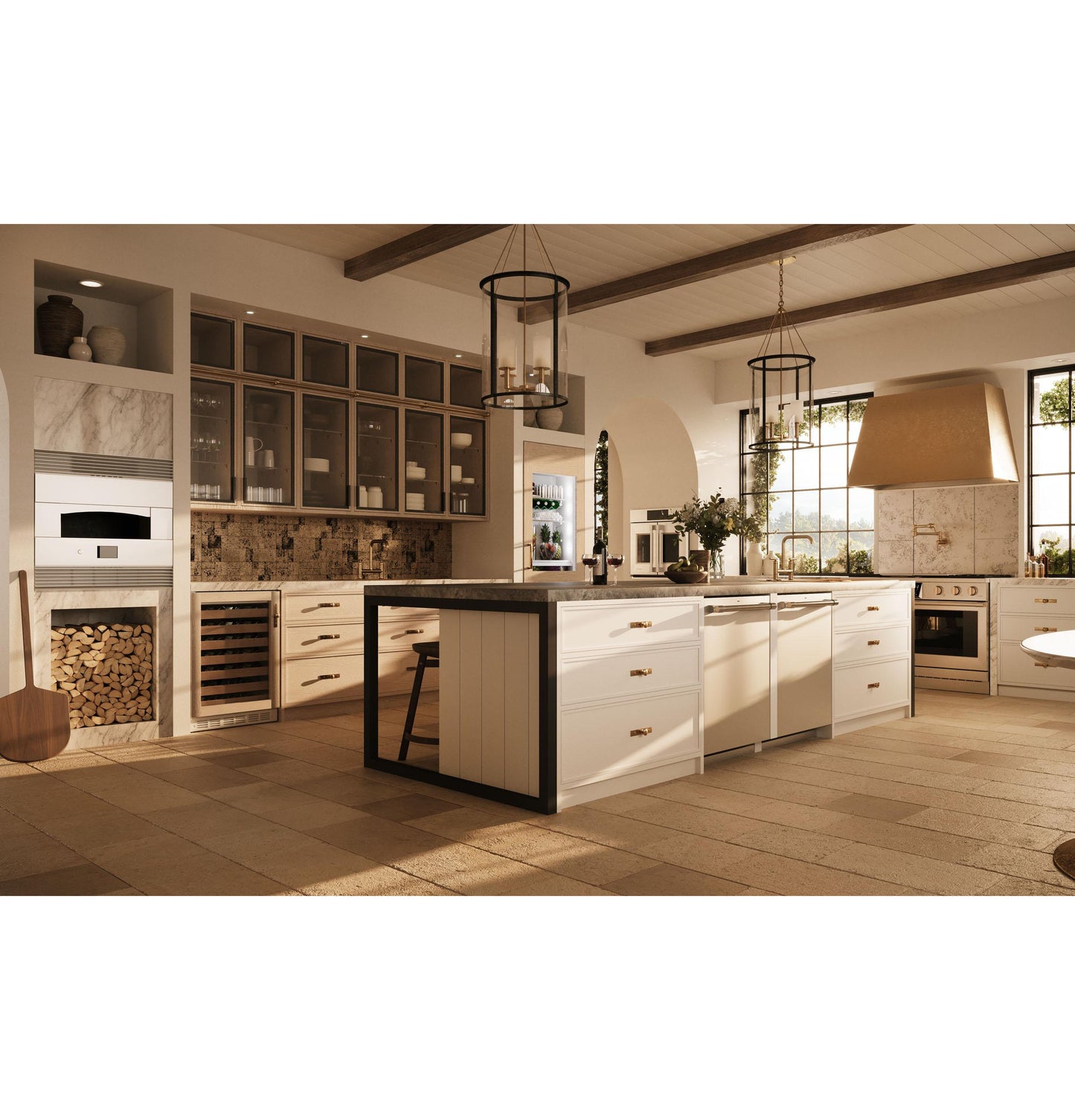 Monogram ZVC48DTB1 Monogram 48" Custom Brass Hood Insert Sold Separately