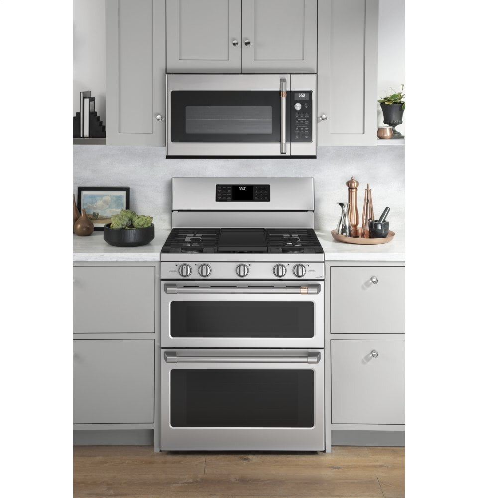 Cafe CGB550P2MS1 Café 30" Smart Free-Standing Gas Double-Oven Range With Convection