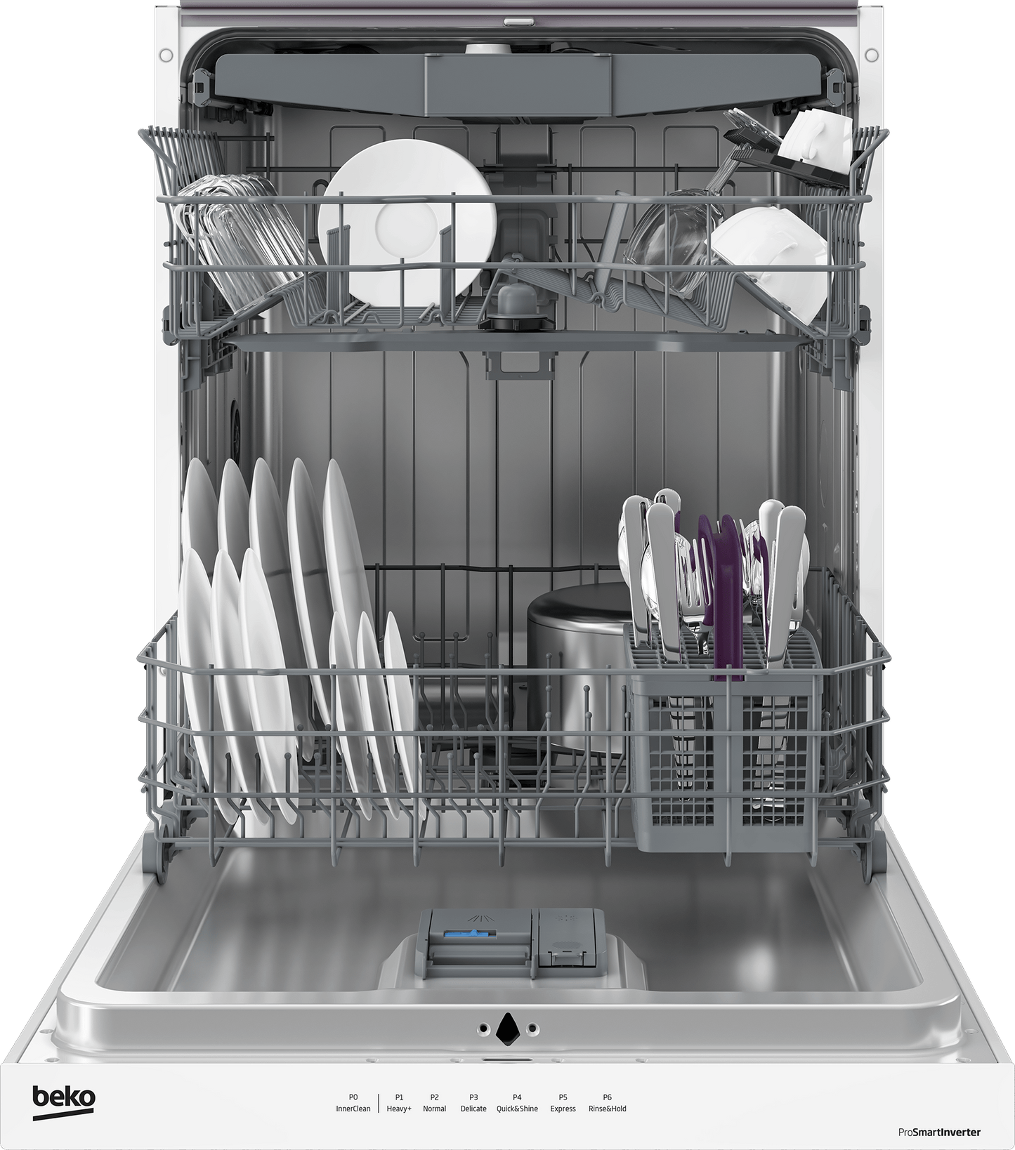 Beko DUT36522W Tall Tub Dishwasher With (15 Place Settings, 45.0