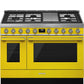 Smeg CPF48UGMYW Portofino Pro-Style Dual Fuel Range, Yellow, 48