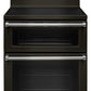 Kitchenaid KFED500EBS 30-Inch 5 Burner Electric Double Oven Convection Range - Black Stainless Steel With Printshield™ Finish