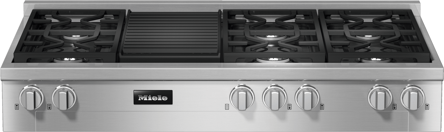 Miele KMR13553GGREDSTCLST Kmr 1355-3 G Gr Edst/Clst - Rangetop With Burners And Grill For Versatility And Performance