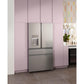 Cafe CXE22DM5PS5 Café™ Energy Star® 22.3 Cu. Ft. Smart Counter-Depth 4-Door French-Door Refrigerator In Platinum Glass