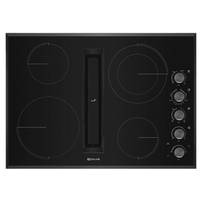 Jennair JED3430GB Black Floating Glass 30" Jx3 Electric Downdraft Cooktop