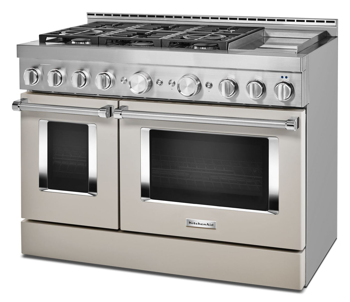 Kitchenaid KFGC558JMH Kitchenaid® 48'' Smart Commercial-Style Gas Range With Griddle - Milkshake