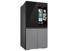 Samsung RF29CB9900QKAA Bespoke 4-Door Flex™ Refrigerator (29 Cu. Ft.) With Family Hub™+ In Charcoal Glass Top And Stainless Steel Bottom Panels