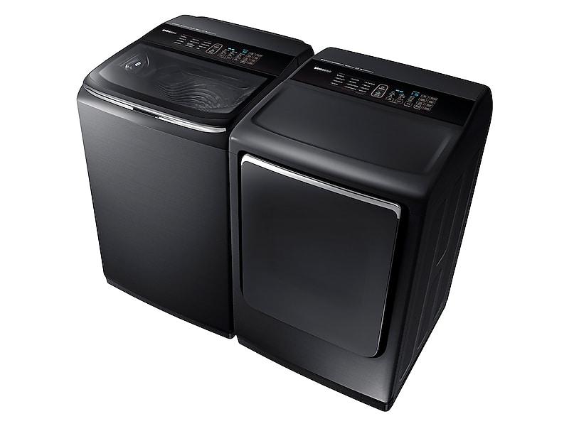 Samsung DVG54M8750V 7.4 Cu. Ft. Smart Gas Dryer With Integrated Touch Controls In Black Stainless Steel
