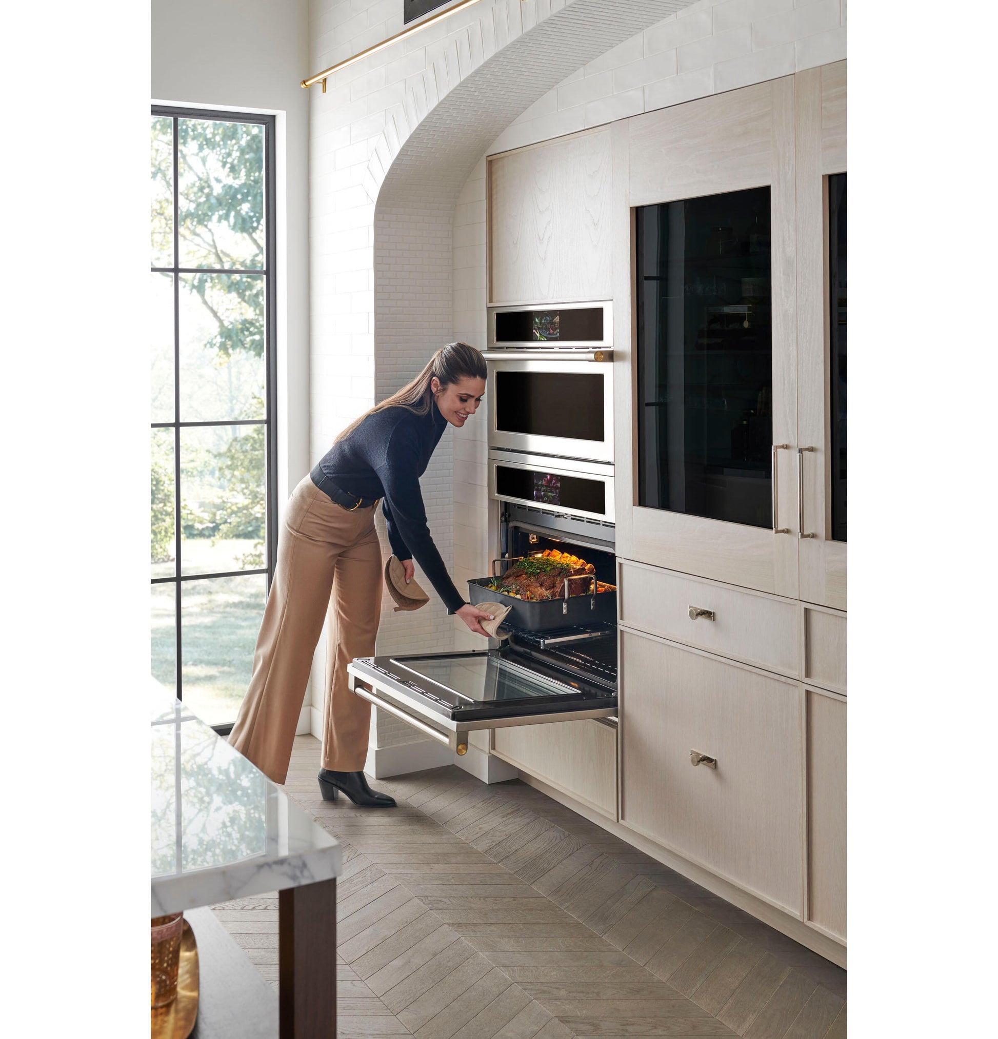 Monogram ZTSX1DPSNSS Monogram 30" Smart Electric Convection Single Wall Oven Statement Collection