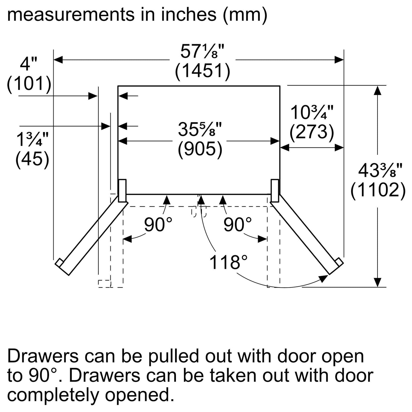 Thermador T36FT810NS Freedom® French Door Bottom Mount Refrigerator 36'' Masterpiece® Stainless Steel T36Ft810Ns