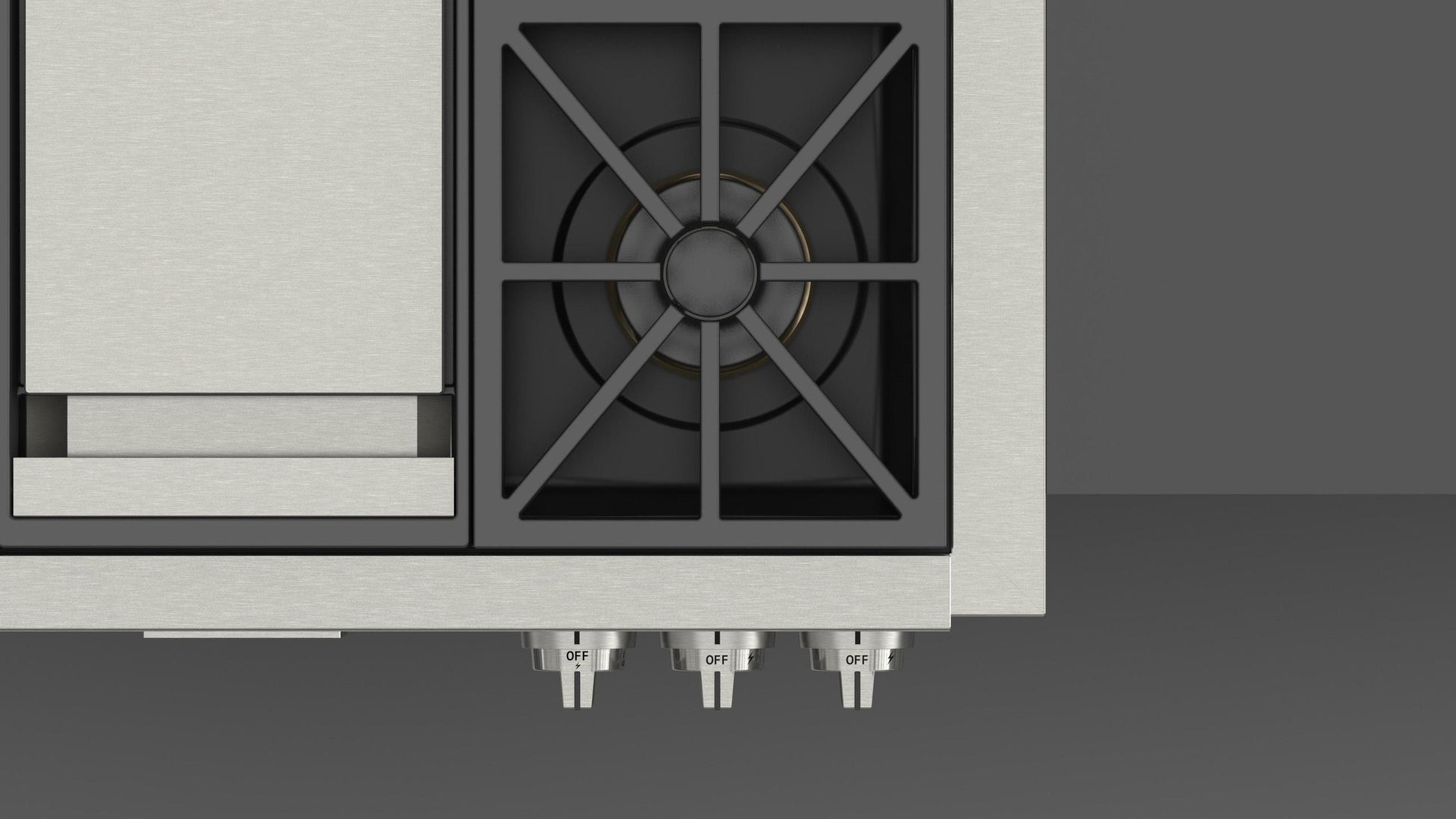 Fulgor Milano F6GRT364GS1 Sofia 36" Pro Gas Rangetop With Griddle