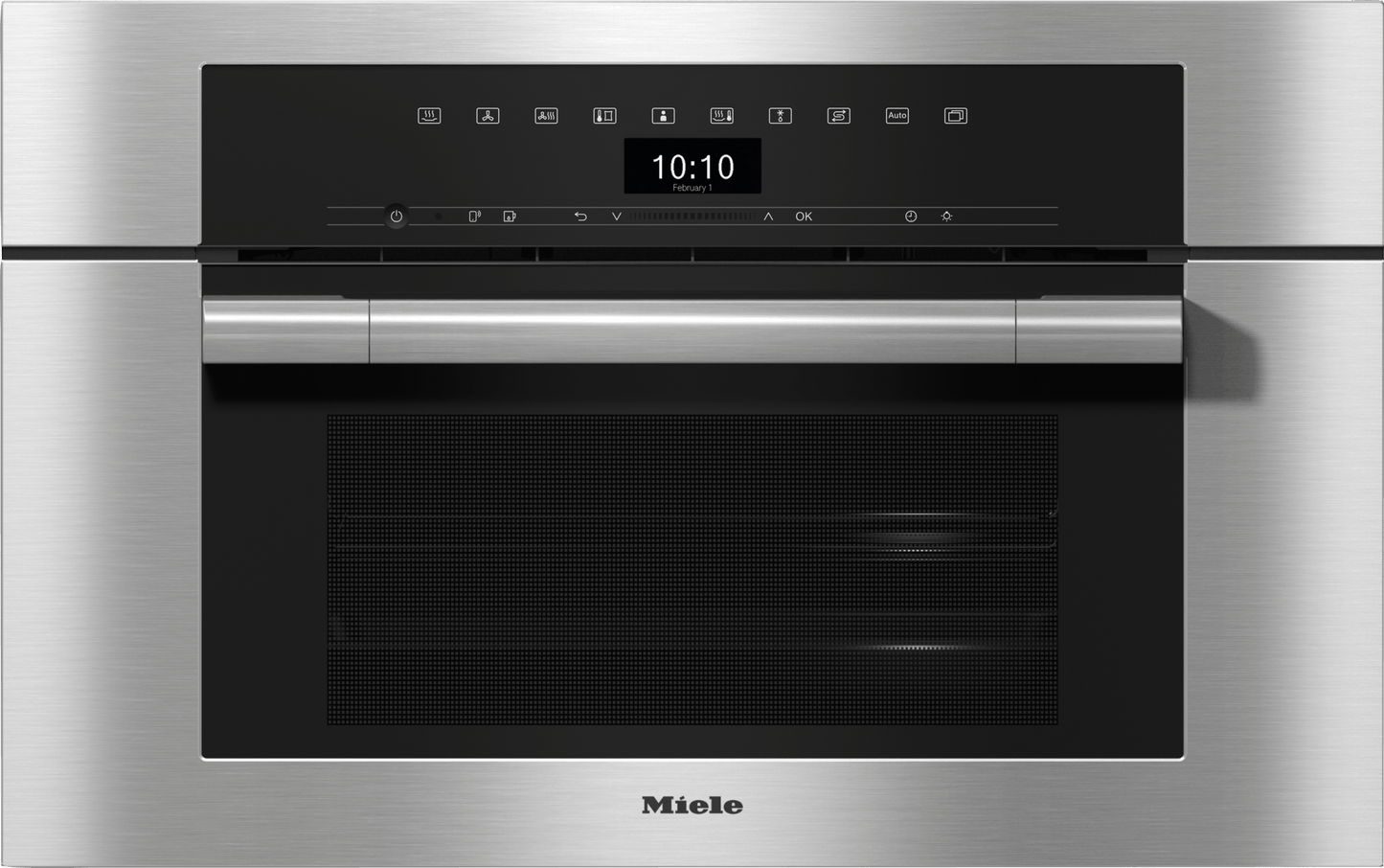 Miele DGC7370 STAINLESS STEEL  30" Compact Combi-Steam Oven Xl For Steam Cooking, Baking, Roasting With Networking + Brilliantlight.