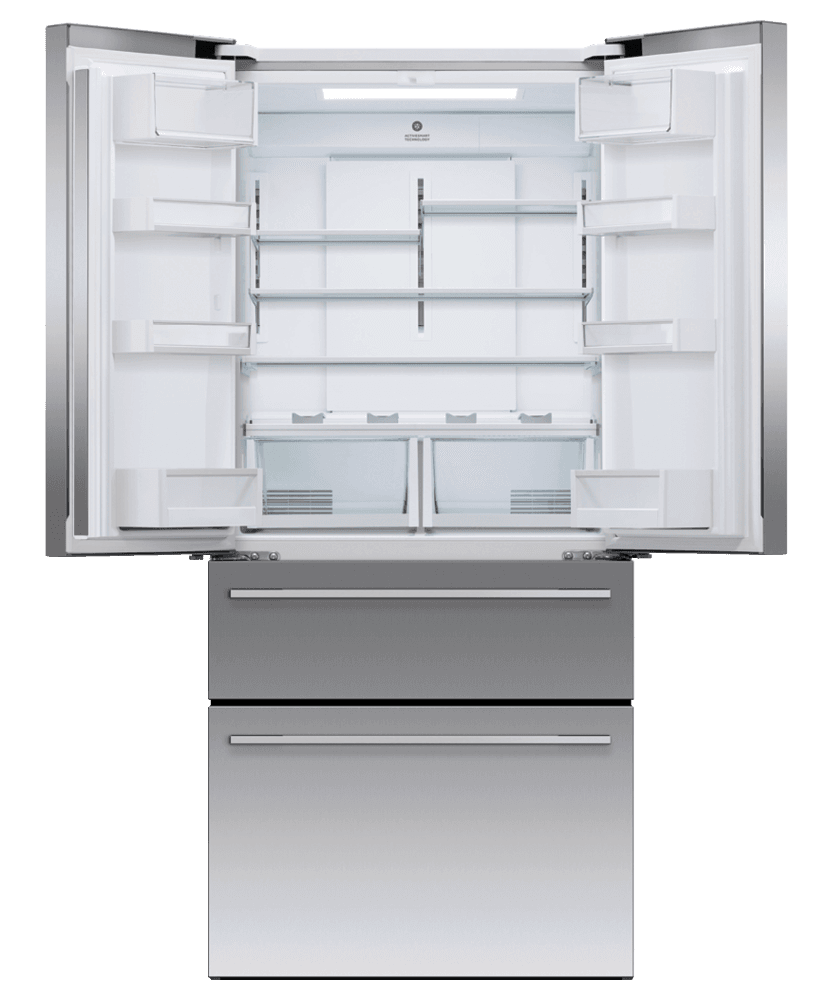 Fisher & Paykel RF172GDUX1 Freestanding French Door Refrigerator Freezer, 32", 16.9 Cu Ft, Ice & Water