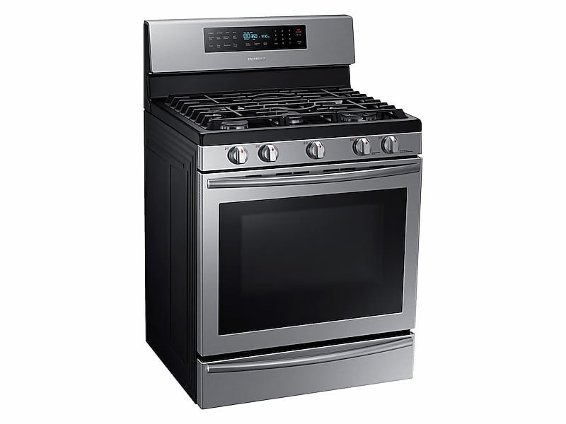 Samsung NX58H5650WS 5.8 Cu. Ft. Gas Range With True Convection In Stainless Steel